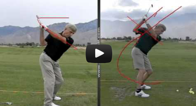 Golf lessons with video swing analysis.