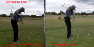 Golf Shots Correcting Push Hook