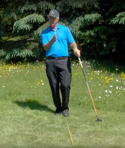 Check your set up alignment using a golf club or alignment stick.