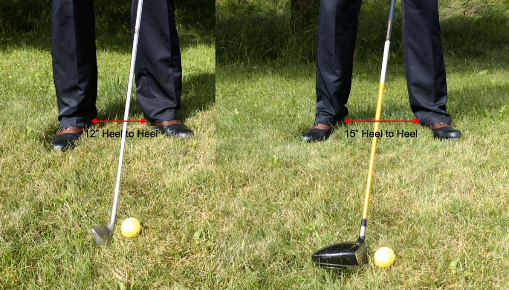 Golf Stance Width at Address | Cahill Golf Instruction